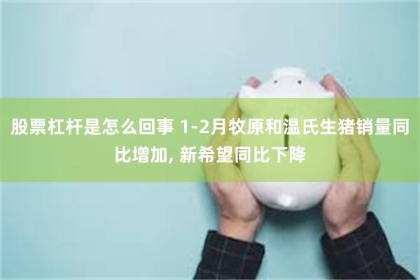 股票杠杆是怎么回事 1-2月牧原和温氏生猪销量同比增加, 新希望同比下降