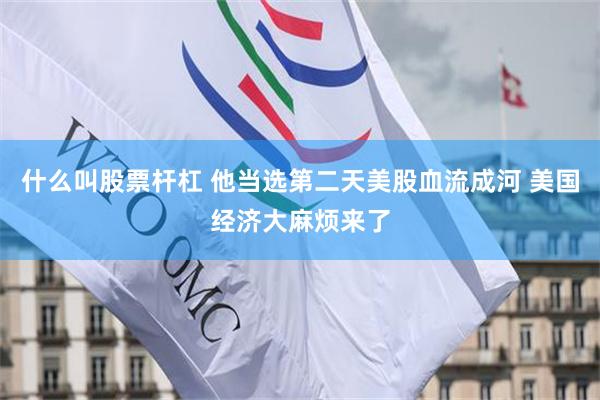 什么叫股票杆杠 他当选第二天美股血流成河 美国经济大麻烦来了