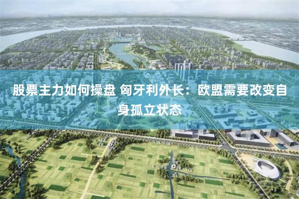 股票主力如何操盘 匈牙利外长：欧盟需要改变自身孤立状态
