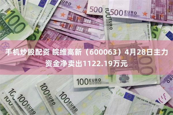 手机炒股配资 皖维高新（600063）4月28日主力资金净卖出1122.19万元